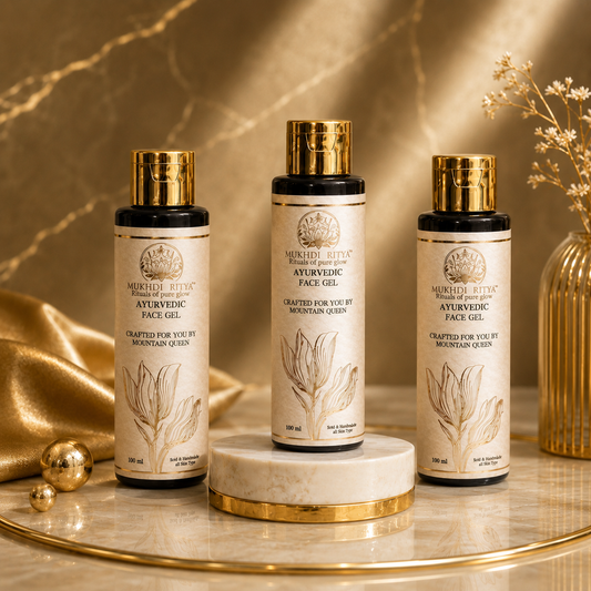 Mukhdi Rityā Ayurvedic Face Gel — 3 Bottles ⭐ Best Deal