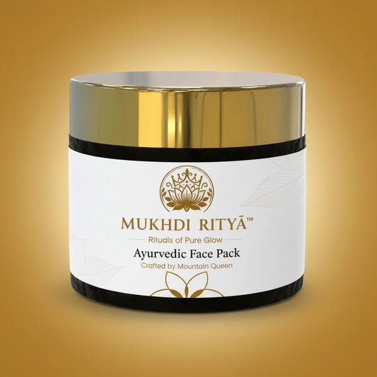 Mukhdi Rityā Ayurvedic Face Pack (100gm) Royal & Natural Glow