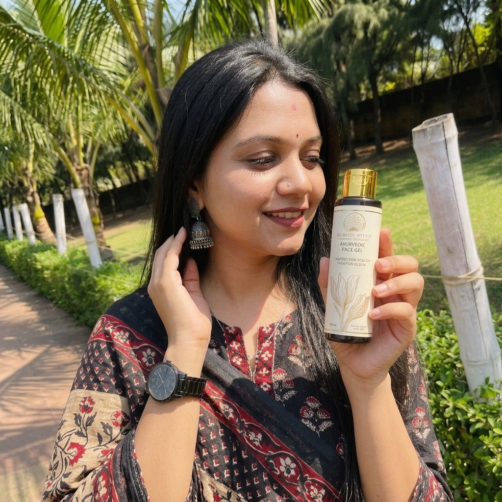 Mukhdi Rityā Ayurvedic Face Gel — 3 Bottles ⭐ Best Deal