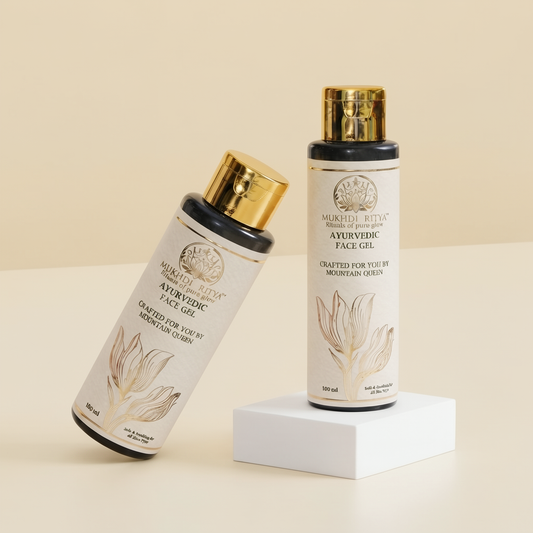 Mukhdi Rityā Ayurvedic Face Gel | 2-Bottle Pack ⭐ Most Popular