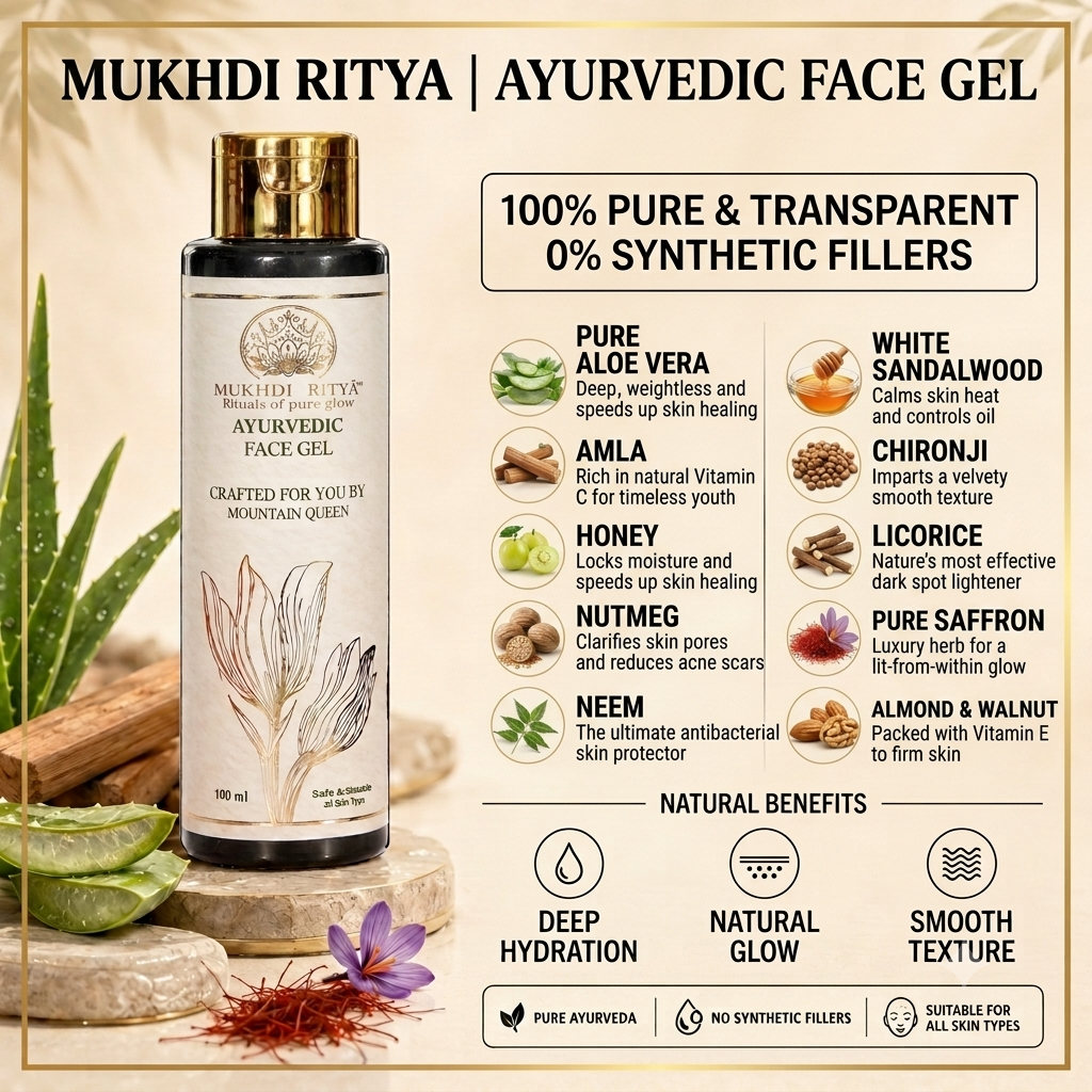 Mukhdi Ritya Ayurvedic Face Gel - Ingredients List